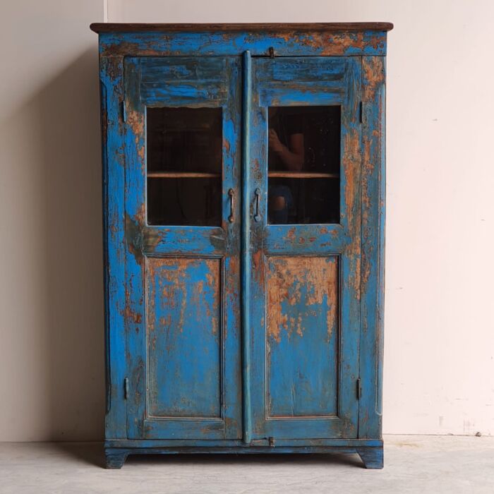 Wandkast India Blauw