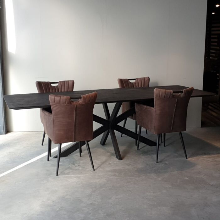 Eetkamerstoel Tion Industrieel Taupe