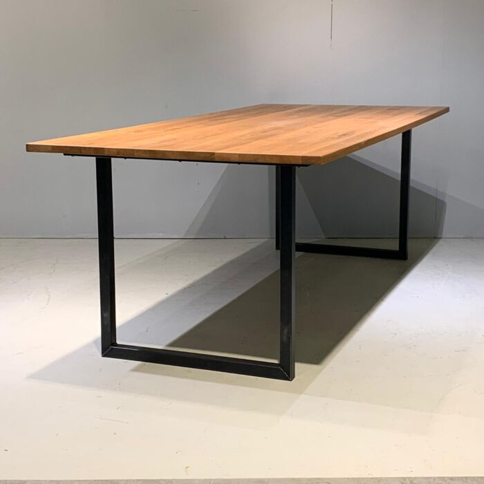Industriële Eiken Eetkamertafel