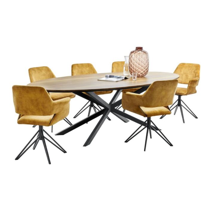 Eettafel Comani Ovaal 250x128cm