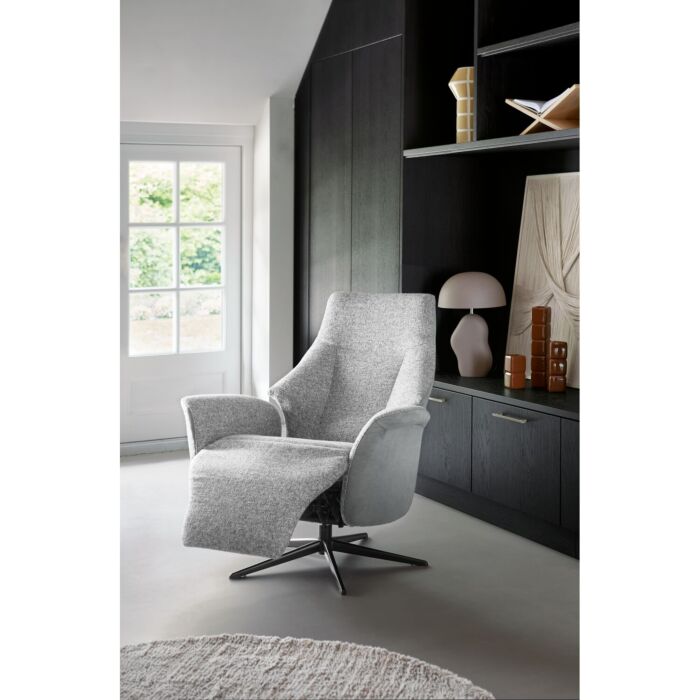 Relaxfauteuil Hessa M Grijs