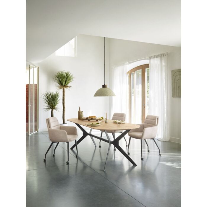 Eetkamerstoel Charda Taupe