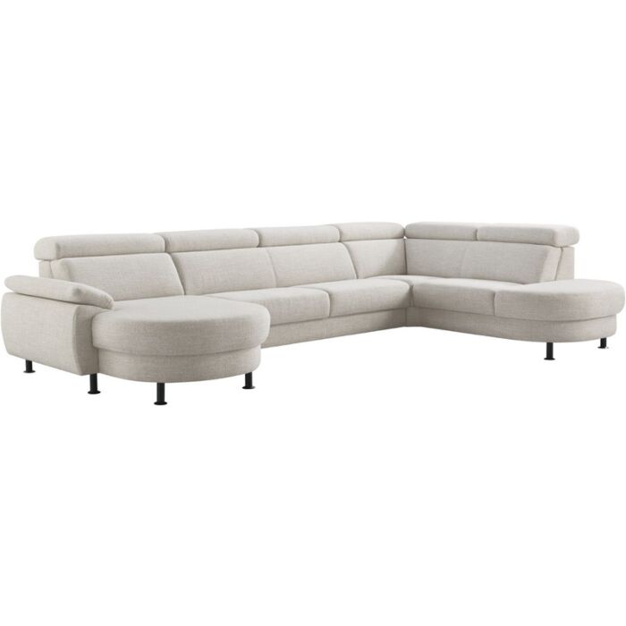 Hoekbank Rigas beige groen memory foam HR zitting rechts