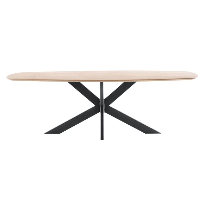 Eettafel Nemaro Tonvormig Eiken Snow 240x110 cm