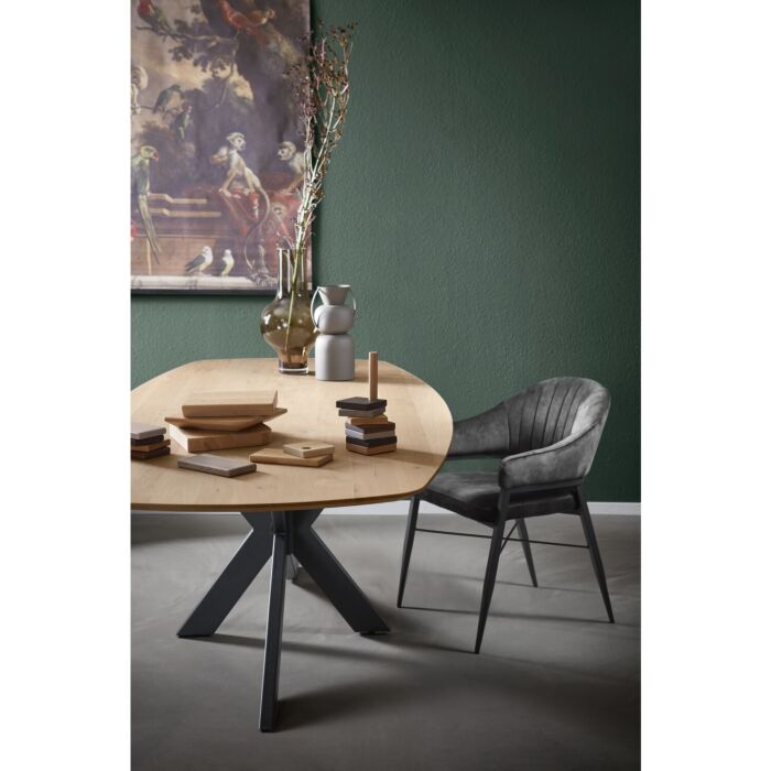 Eettafel Nemaro Tonvormig Eiken Snow 240x110 cm