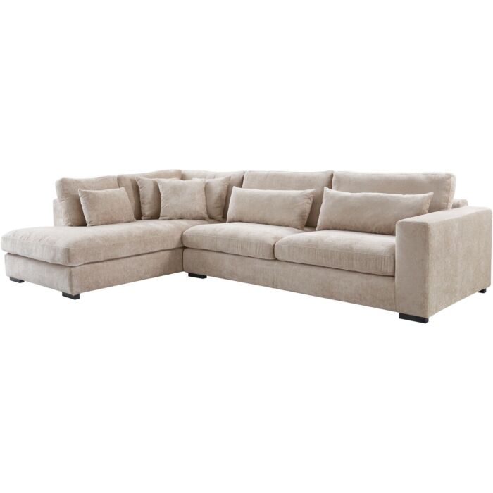 Hoekbank Comiso Links Taupe 