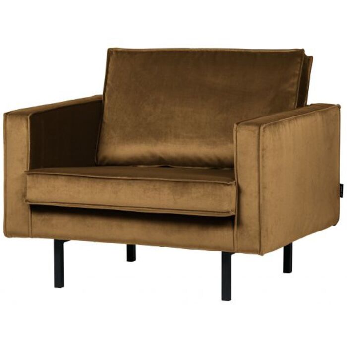 Rodeo Fauteuil Velvet Honinggeel