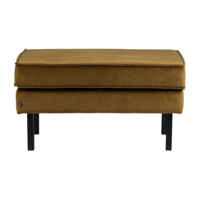RODEO HOCKER OP POTEN VELVET HONINGGEEL