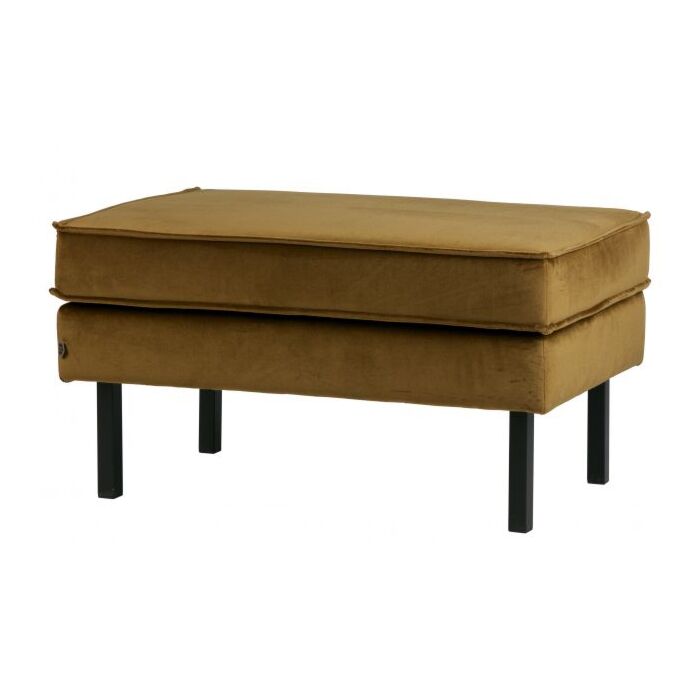 RODEO HOCKER OP POTEN VELVET HONINGGEEL