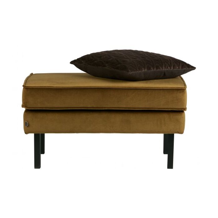 RODEO HOCKER OP POTEN VELVET HONINGGEEL