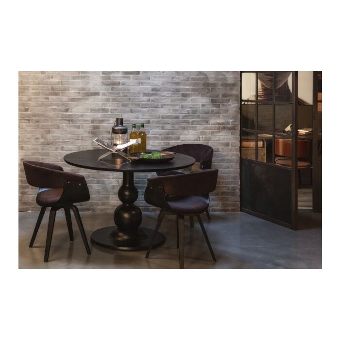 BLANCO EETTAFEL O120CM MANGO DIEPZWART