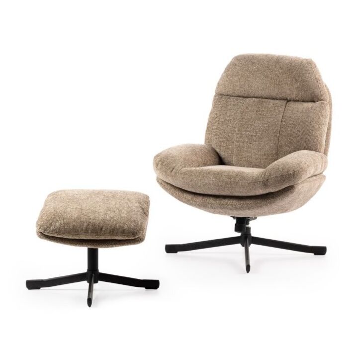 Relaxfauteuil Lenn taupe