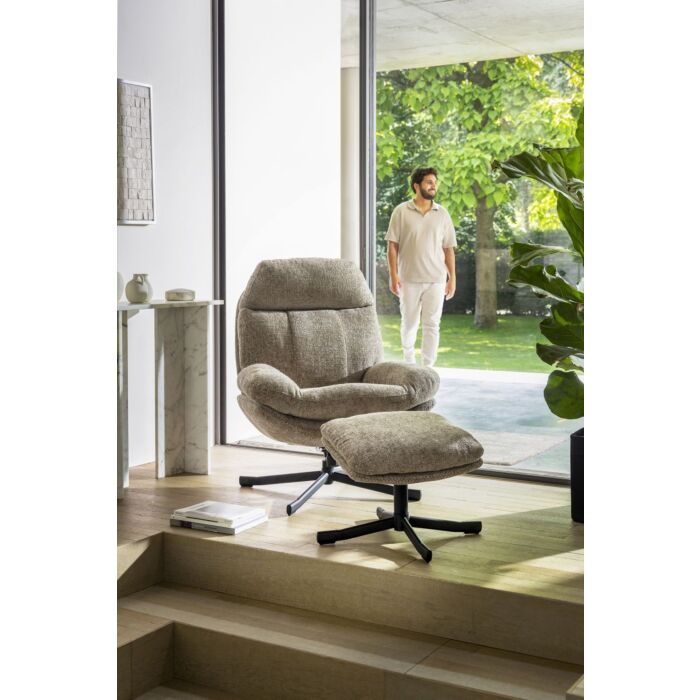 Relaxfauteuil Lenn taupe