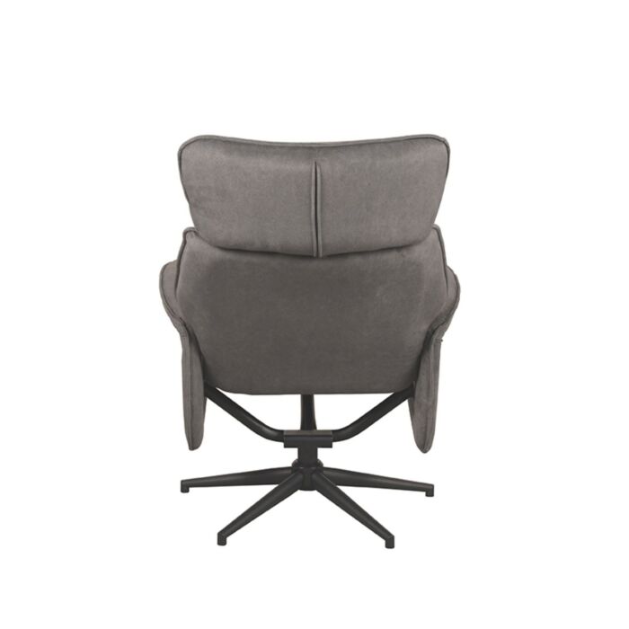 Fauteuil Verdal Antraciet Cosmo - Incl. Hocker