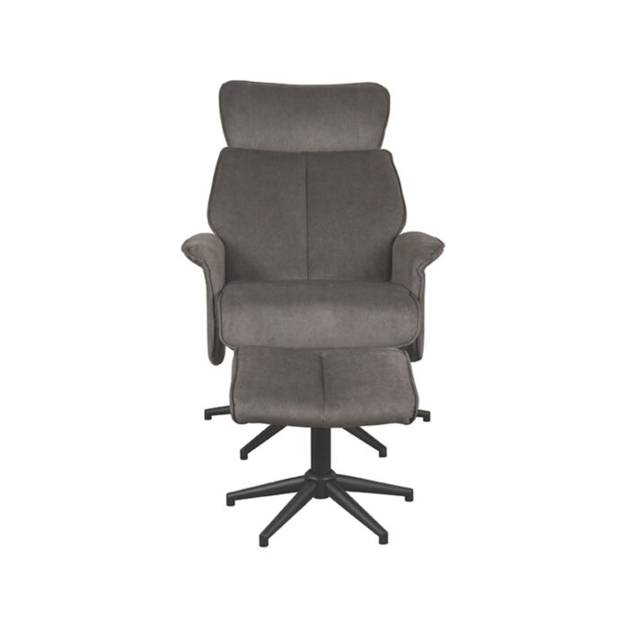 Fauteuil Verdal Antraciet Cosmo - Incl. Hocker