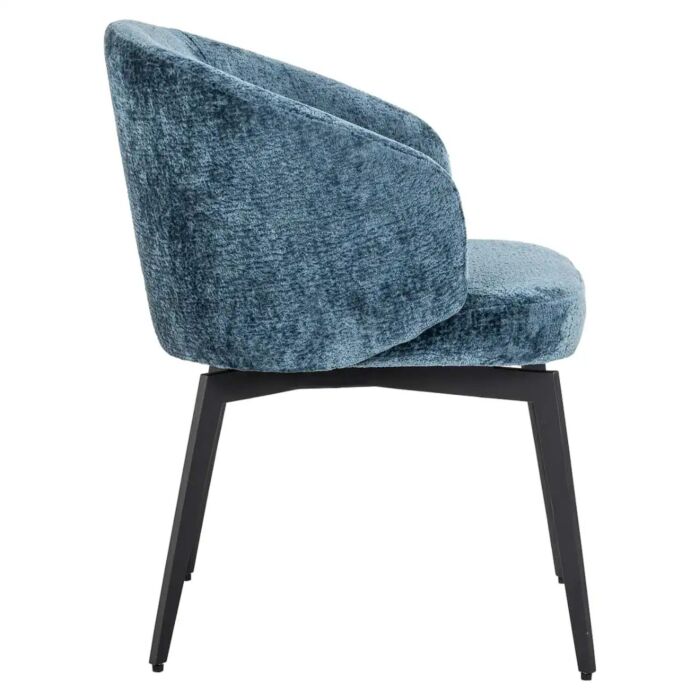 Stoel Amphara Blue Chenille Fire Retardant