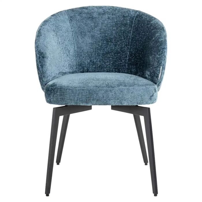 Stoel Amphara Blue Chenille Fire Retardant