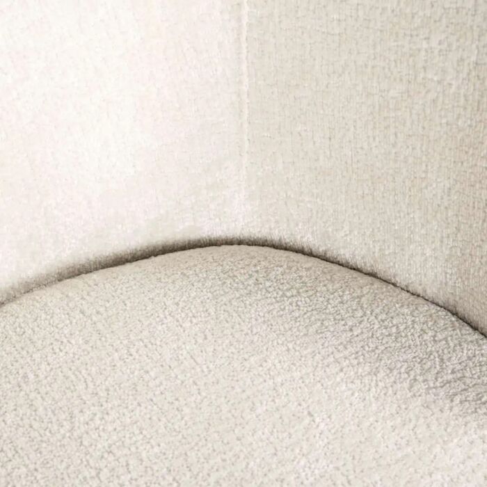 Stoel Amphara White Chenille Fire Retardant