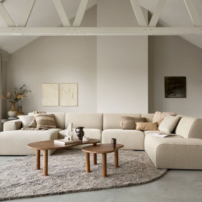 Salontafel Nubira Set Van 2 Mangohout Naturel