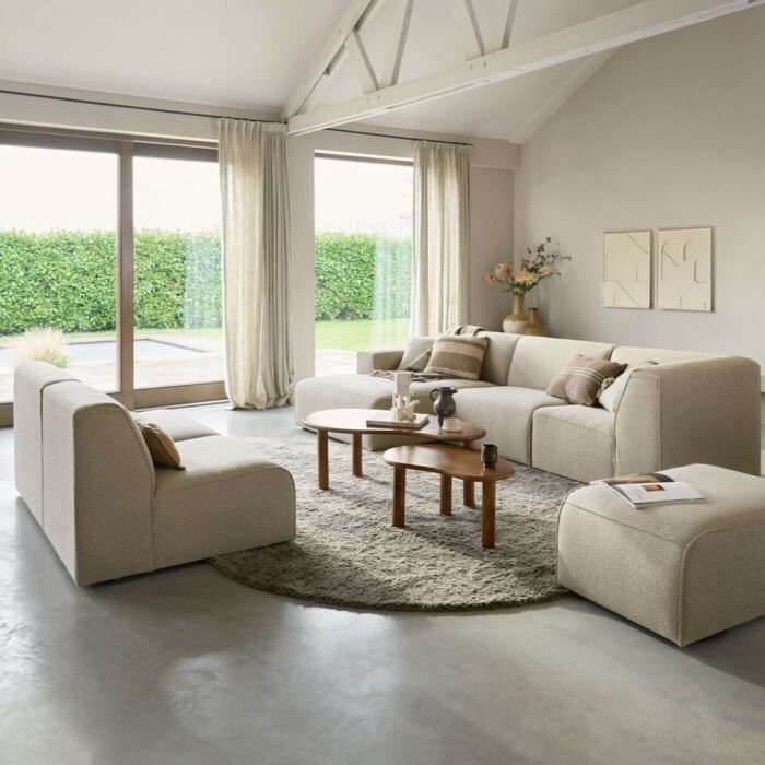 Salontafel Nubira Set Van 2 Mangohout Naturel