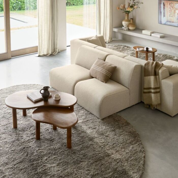Salontafel Nubira Set Van 2 Mangohout Naturel