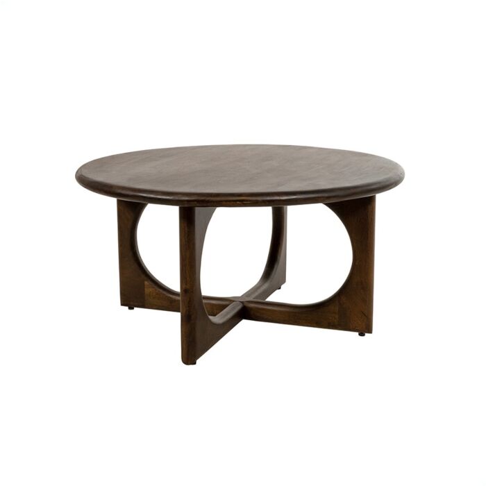 Salontafel Zahra Walnoot Mangohout ø80x40 cm