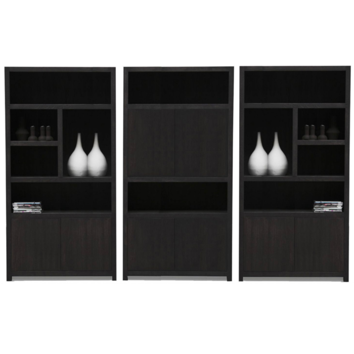 Boekenkast Set Diamond Van 3 120cm Eiken