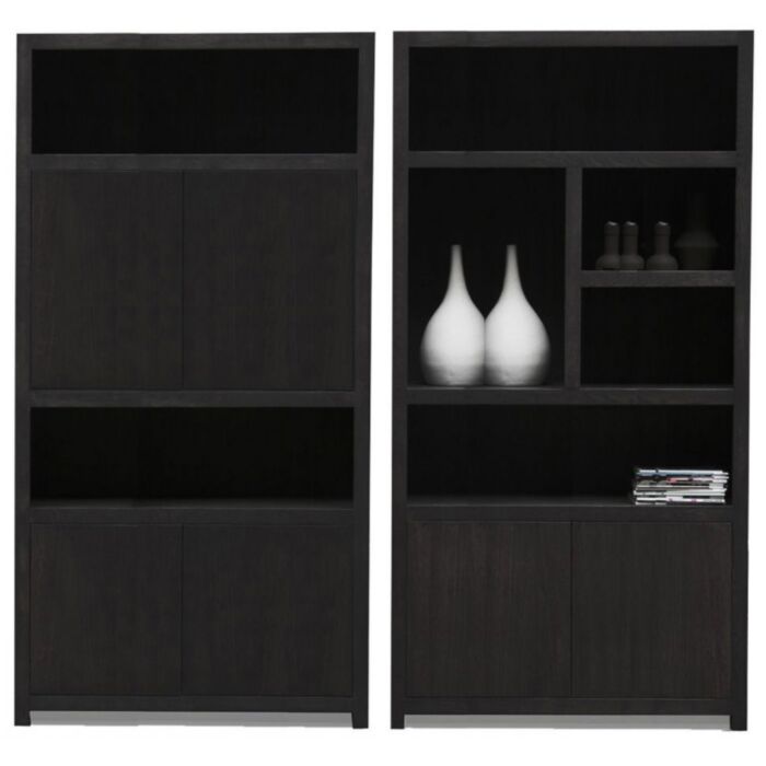 Boekenkast Set Diamond Van 2 Links 120cm Eiken