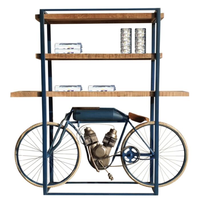Boekenkast Havy Bleu Vintage Motor