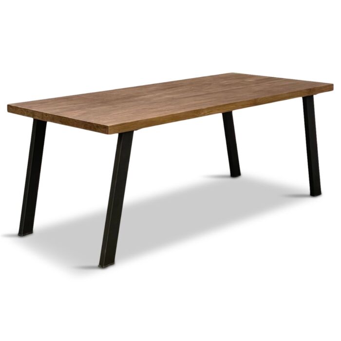 Eettafel Teak Fineer Hout