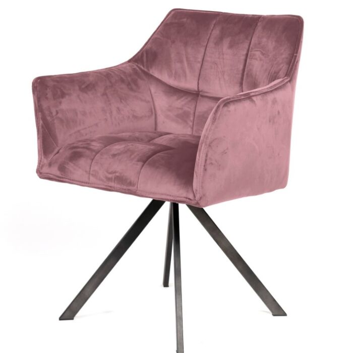 Eetkamerstoel Leus Roze
