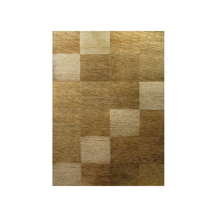 Ghabbeh Square Dark Camel Tapijt