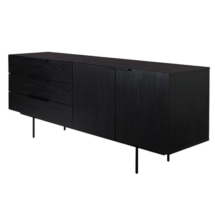 Zuiver Dressoir Travis Zwart Eiken