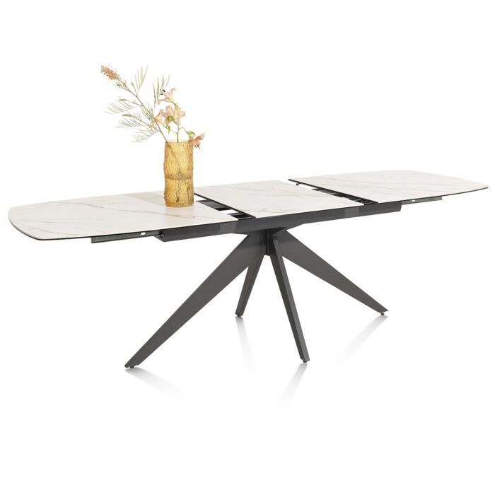 Uitschuiftafel Padova 180(+60)x90 Cm Wit