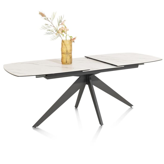 Uitschuiftafel Padova 180(+60)x90 Cm Wit