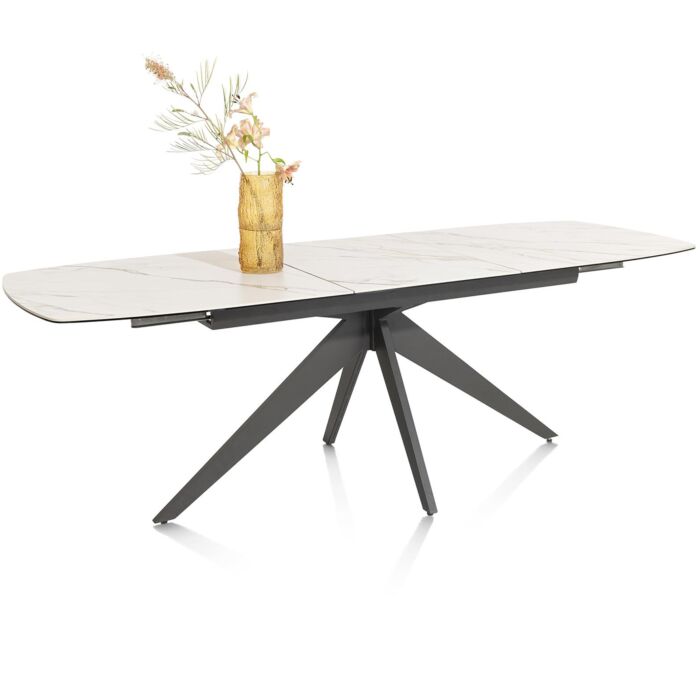 Uitschuiftafel Padova 180(+60)x90 Cm Wit