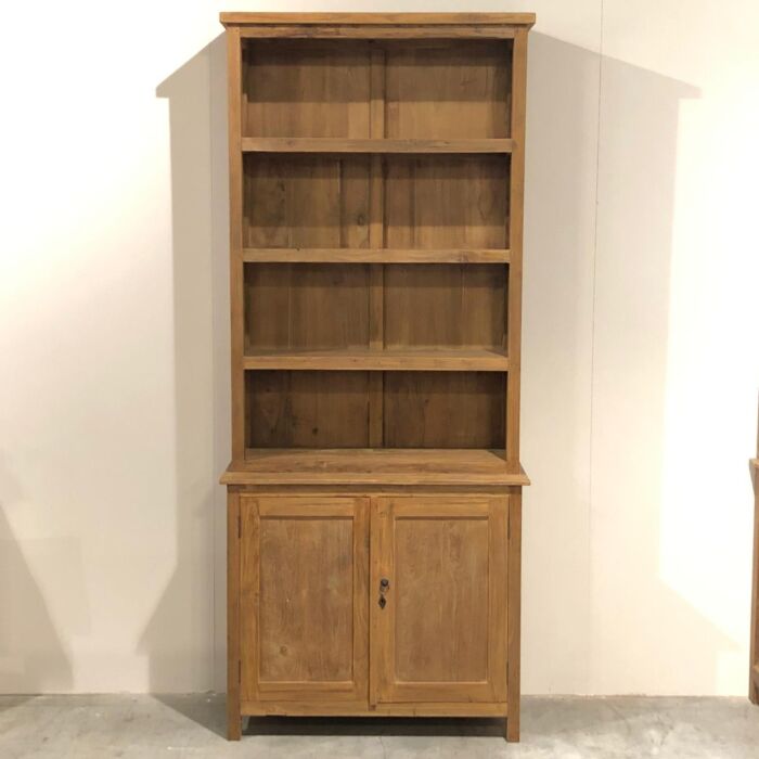 Wandkast Hout 2 Deuren 4 Schappen