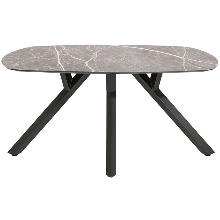 Eetkamertafel Minato Ovaal 200x105 Cm Lichtgrijs