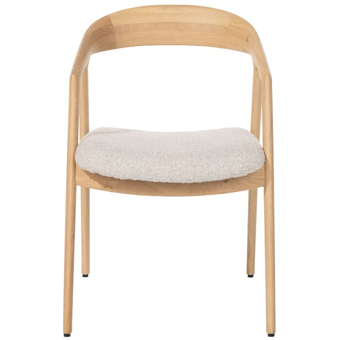 Armstoel Dante Eik Naturel Creme