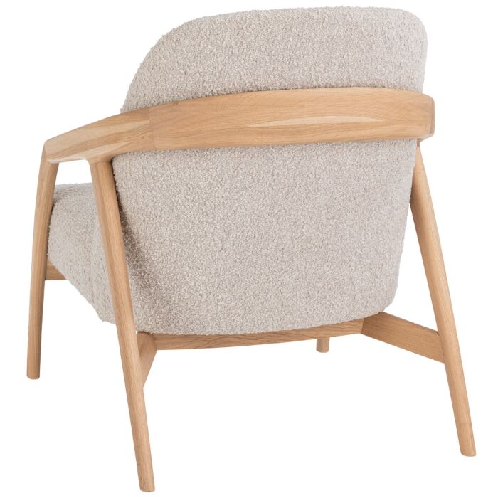 Fauteuil Dante Eik Naturel Creme