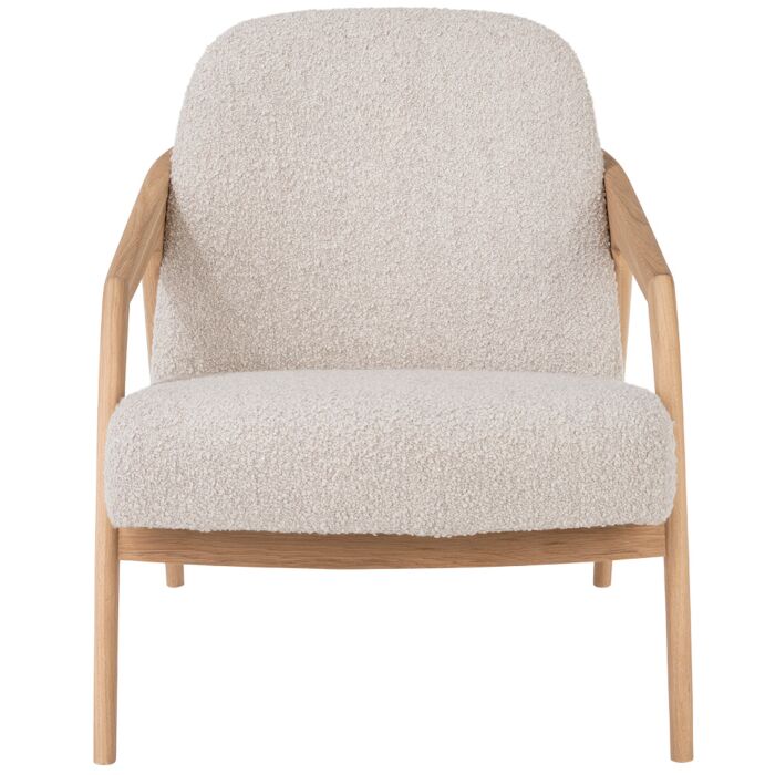 Fauteuil Dante Eik Naturel Creme