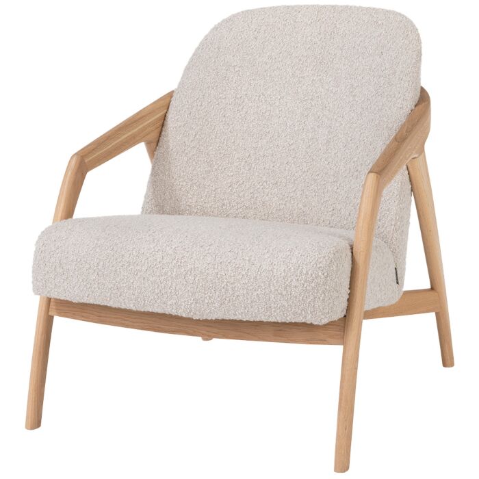 Fauteuil Dante Eik Naturel Creme