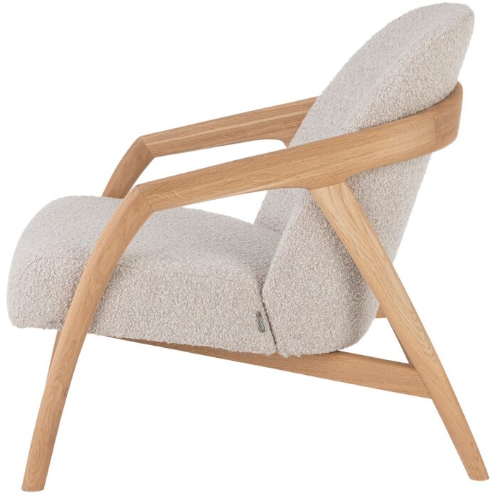 Fauteuil Dante Eik Naturel Creme
