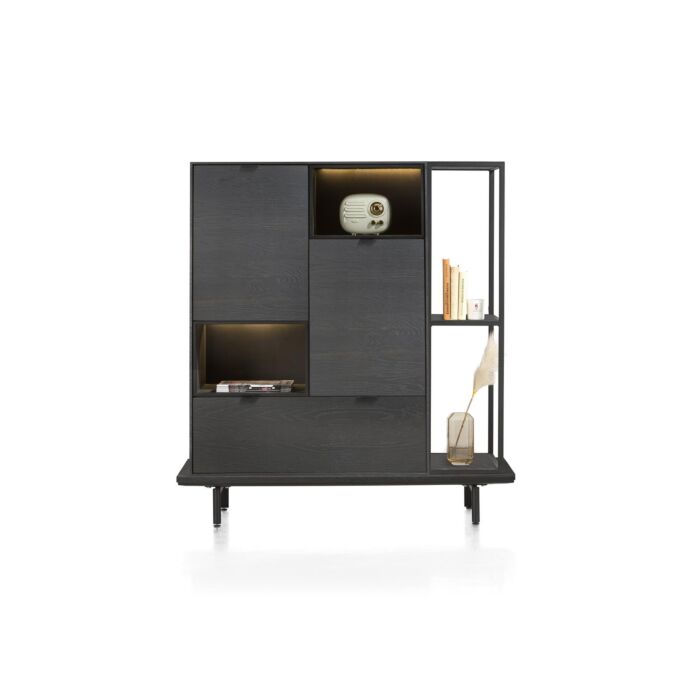 Boekenkast Elements 120 Cm Onyx