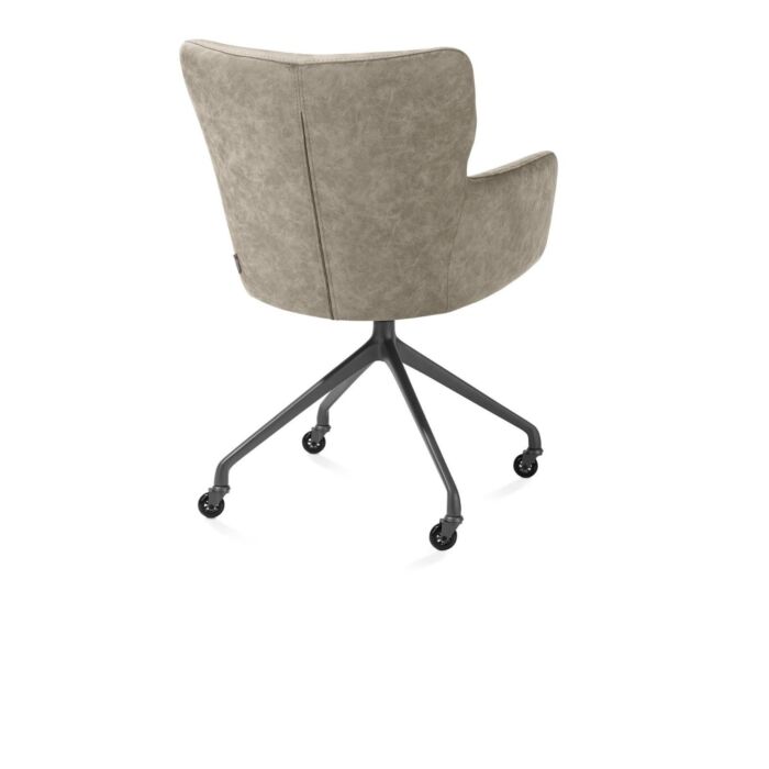 Armstoel Sage met Wielen Beige