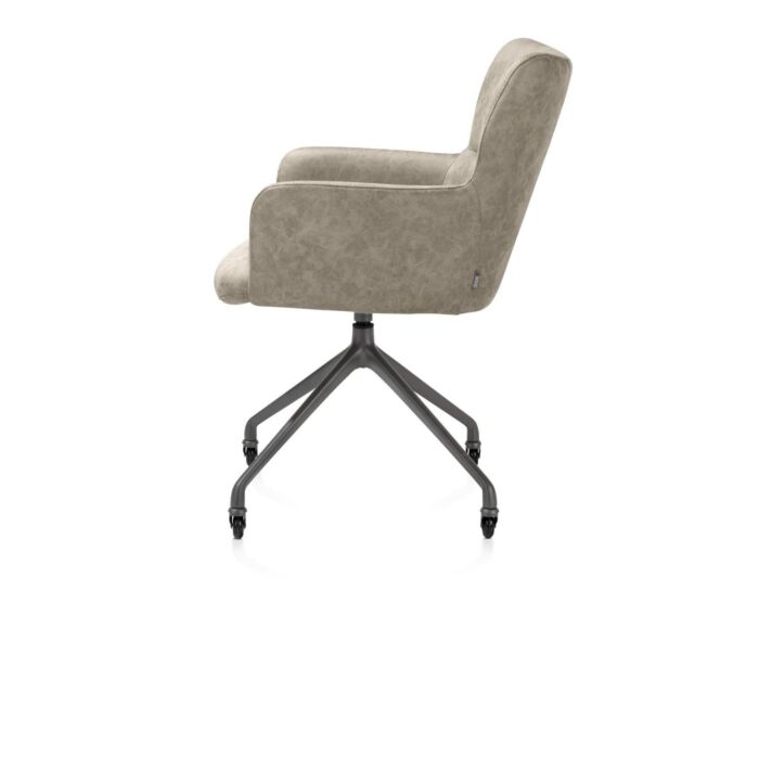 Armstoel Sage met Wielen Beige