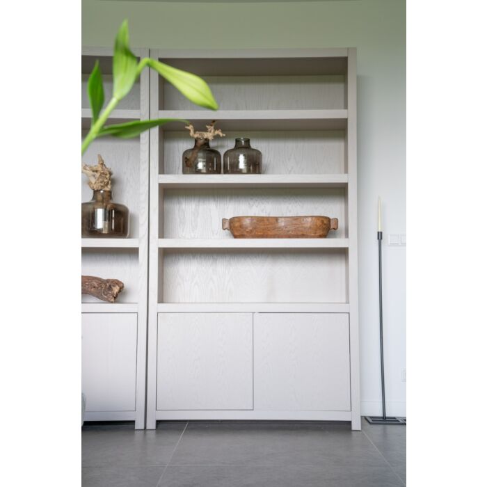 Boekenkast Set Diamond Taupe Rechts 120cm