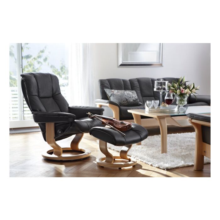 Stressless Relaxfauteuil Mayfair Bruin Onderstel -  Zwart