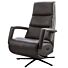 Relaxfauteuil Chanti S grijsbruin leer