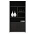  Boekenkast Diamond Zwart 180cm Eiken
